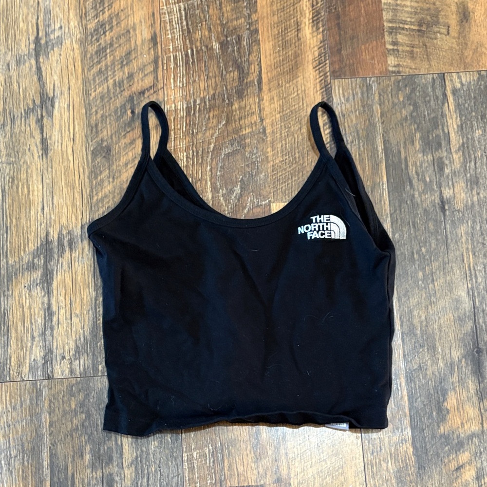 The North Face Black Tank‎ Top cropped